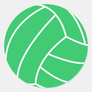 Adesivo Redondo Voleibol Kelly Green