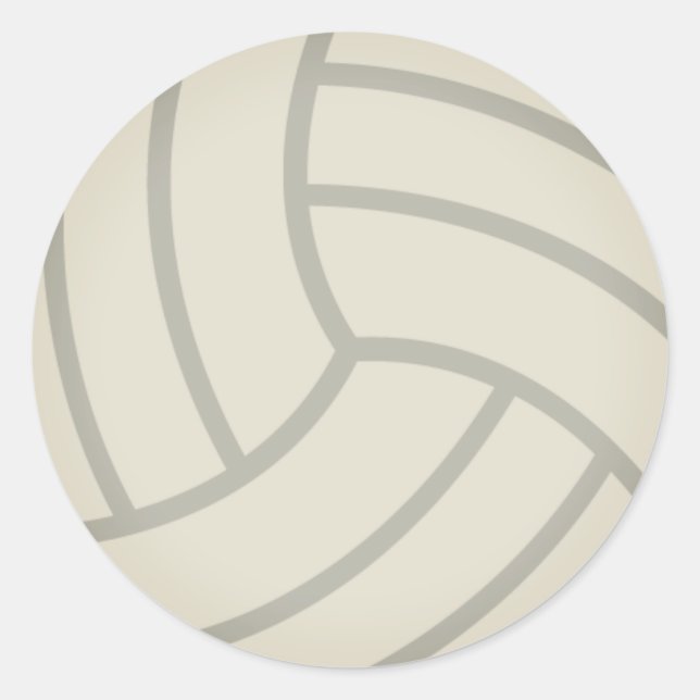 Adesivo Redondo Volley-Ball Emoji (Frente)