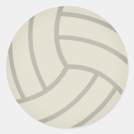 Adesivo Redondo Volley-Ball Emoji
