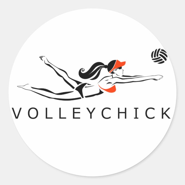Adesivo Redondo VolleyChick 2010 (Frente)