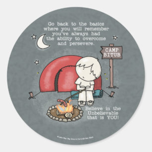 Adesivo Redondo Voltar ao básico