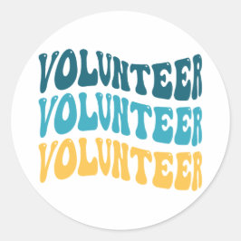 Adesivo Redondo Voluntário