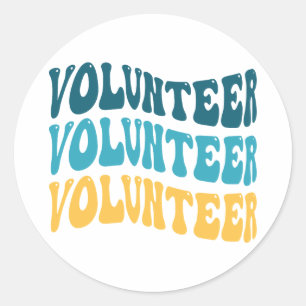 Adesivo Redondo Voluntário