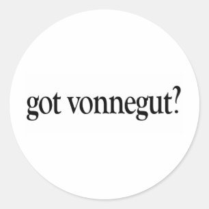 Adesivo Redondo Vonnegut obtido