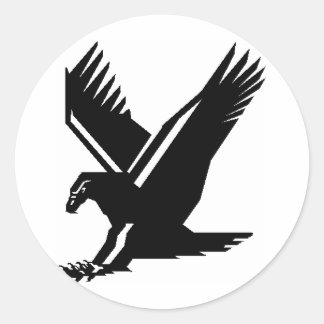 Adesivo Redondo voo da águia