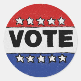 Adesivo Redondo Votação