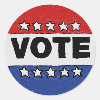Adesivo Redondo Votação