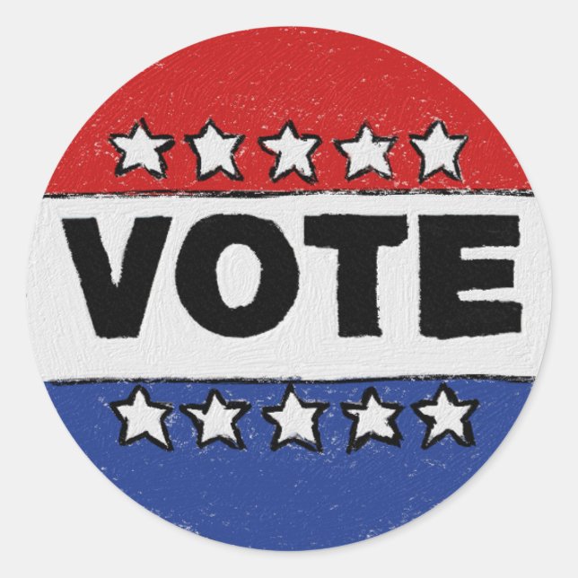 Adesivo Redondo Votação (Frente)