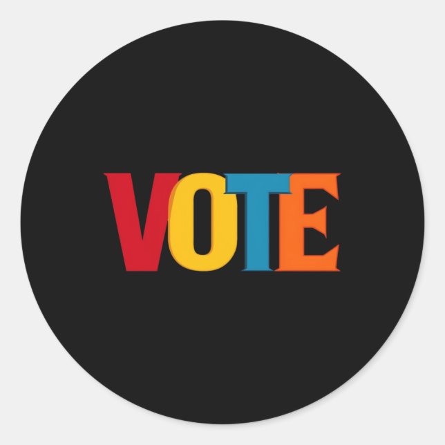Adesivo Redondo Votação 2024 (Frente)