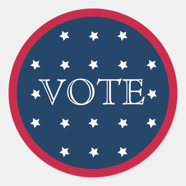 Adesivo Redondo Votação: 20/20/2020 (Frente)