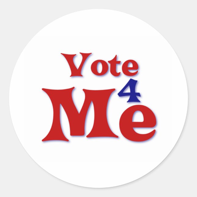 Adesivo Redondo Votação 4 (Frente)