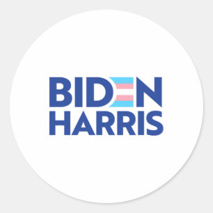 Adesivo Redondo Votação Biden Harris Presidente Trans Pride Flag J