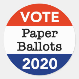 Adesivo Redondo Votação em Boletins 2020 Eleição Presidencial