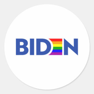 Adesivo Redondo Votação Joe Biden Presidente Lgbt Lgbtq Gay Lésbic