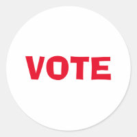 Votação - Letra Vermelha Eleição Política