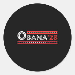 Adesivo Redondo Votação Pela Mudança Obama 2028 Eleição Presidenci