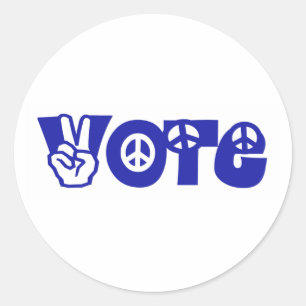Adesivo Redondo Votação Pela Paz