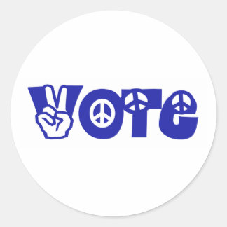 Adesivo Redondo Votação Pela Paz