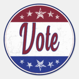 Adesivo Redondo Votação Retroativa