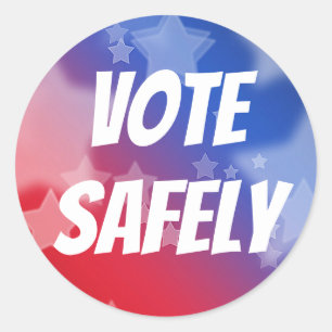 Adesivo Redondo Votação Segura