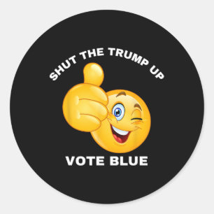 Adesivo Redondo Votar Azul Reeleger Biden Presidente 20