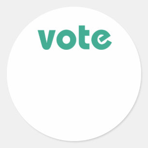 Adesivo Redondo Votar O Arco-Íris Multicolor Da Voz S