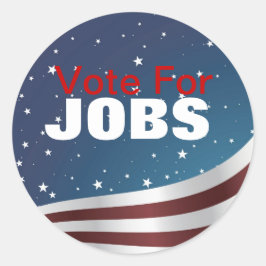 Adesivo Redondo Votar Para O Sticker