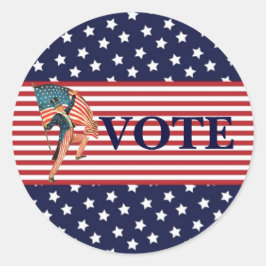 Adesivo Redondo Votar Vinheta Eleitoral