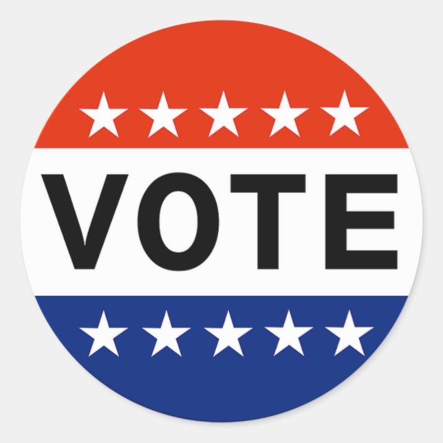 Adesivo Redondo Vote (Frente)