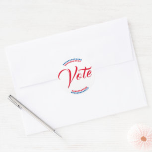 Adesivo Redondo Vote 2024 Eleição Presidencial Americana Patriótic
