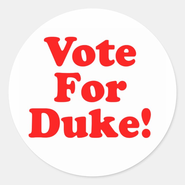 Adesivo Redondo Vote Em Duke Phillips Sticker (Frente)