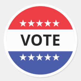 Adesivo Redondo Vote Modelo