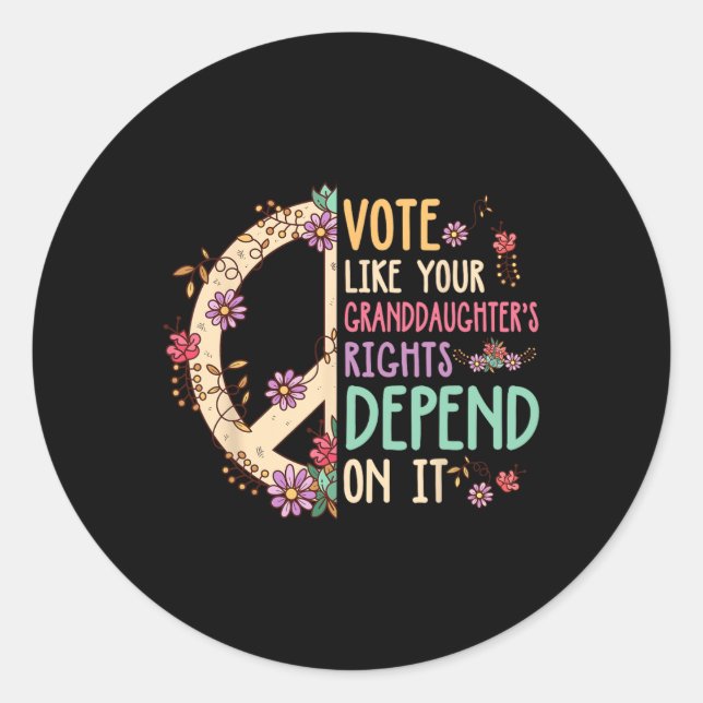 Adesivo Redondo Vote Mulheres (Frente)
