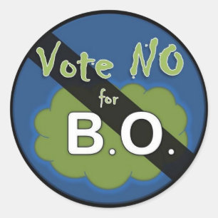 Adesivo Redondo Vote não para B.O.