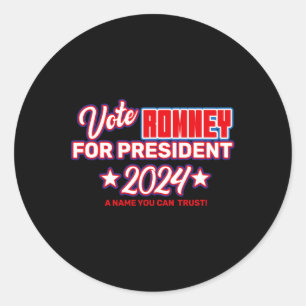 Adesivo Redondo Vote Romney Para Presidente Mitt Romney Republican