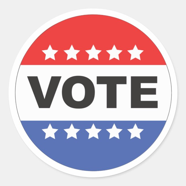 Adesivo Redondo Vote Sticker Pack (Frente)