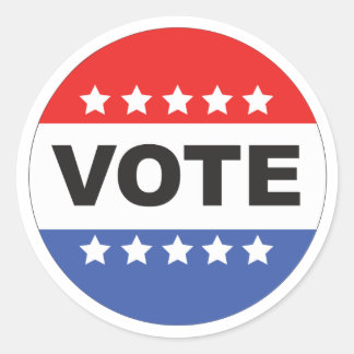 Adesivo Redondo Vote Sticker Pack