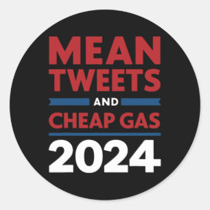 Adesivo Redondo Vote Tweets Maus E Gasolina Barata Pro Trump Repub