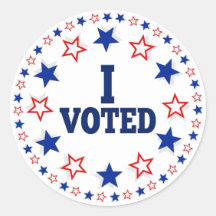 Votei contra as Estrelas Americanas Eleição Azul B