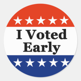 Adesivo Redondo Votei No Início De 2026 Eleições