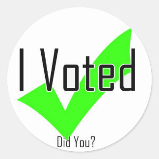 Adesivo Redondo Votei. Você Fez?