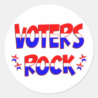 Adesivo Redondo Voters Rock
