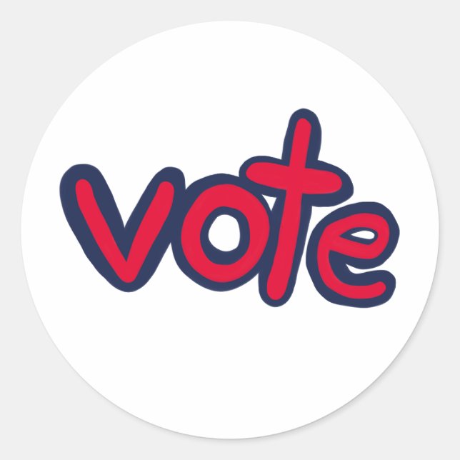 Adesivo Redondo Voto (Frente)