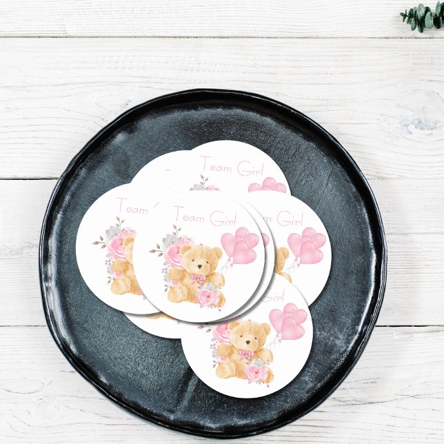 Adesivo Redondo Voto do Partido do Gênero da Equipe (Criador carregado)