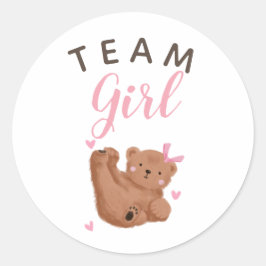 Adesivo Redondo Voto do Partido do Gênero da Equipe