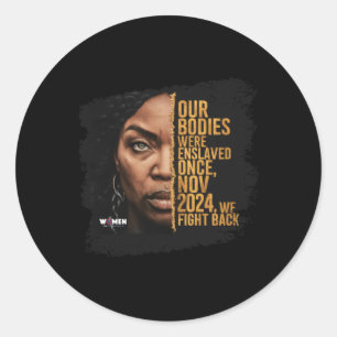 Adesivo Redondo Voto feminino 2024