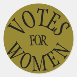 Adesivo Redondo Voto histórico de Design de Sufrágio