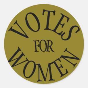 Adesivo Redondo Voto histórico de Design de Sufrágio