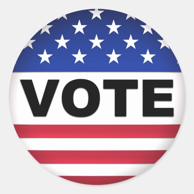Adesivo Redondo Voto - Vinheta (Frente)