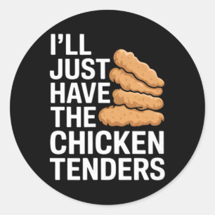 Adesivo Redondo Vou Levar Os Tenders De Frango
